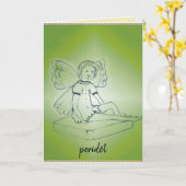 Peridot/August wenskaart Kaart (Gele Bloem)
