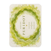 Peridot Augustus Geboortesteen Flexi Magneet (Verticaal)