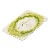 Peridot Augustus Geboortesteen Flexi Magneet (Linkerzijde)