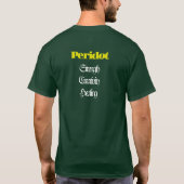 Peridot Birthstone - August T-shirt (Achterkant)