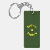 Peridot Birthstone - Augustus Acryl Sleutelhanger (Voorkant Links)