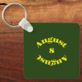 Peridot Birthstone - augustus Sleutelhanger (Voorkant)