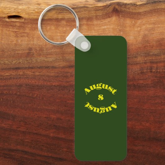 Peridot Birthstone - augustus Sleutelhanger (Voorkant)