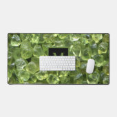 Peridot Birthstone Monogram Personalized Name Bureaumat (Keyboard & Muis)