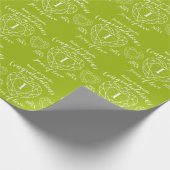 Peridot bruiloft 1 jaar liefde groen cadeaupapier (Hoek)