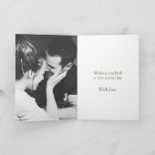 Peridot bruiloft op foto groen kaart (Binnen)