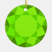 Peridot edelsteen / juweel grafisch Afbeelding Keramisch Ornament (Voorkant)
