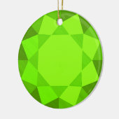 Peridot edelsteen / juweel grafisch Afbeelding Keramisch Ornament (Links)