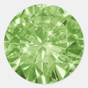 Peridot Edelsteen Uitnodiging Envelope Cadeau Verp Ronde Sticker