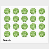 Peridot Edelsteen Uitnodiging Envelope Gift Wrap Ronde Sticker (Vel)