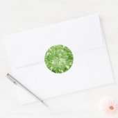 Peridot Edelsteen Uitnodiging Envelope Gift Wrap Ronde Sticker (Envelop)