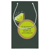 Peridot Eerste bruiloft Jubileum 1 jaar gunst Klein Cadeauzakje (Achterkant)