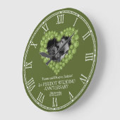 Peridot foto van 1 grote trouwdag grote klok (Hoek)