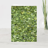 Peridot Geboortesteen Gouden Script Foto Verjaarda Kaart (Achterkant)