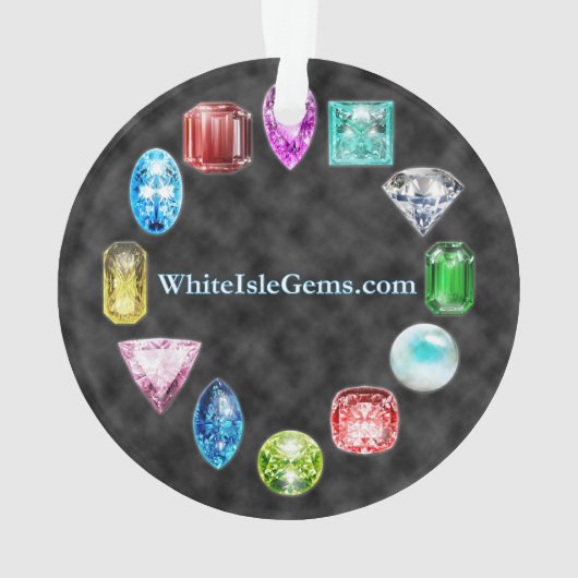 Peridot Gemstone Ornament (achterkant)