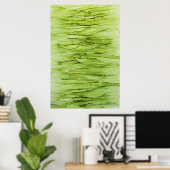 Peridot Green Abstract Poster (Thuiskantoor)