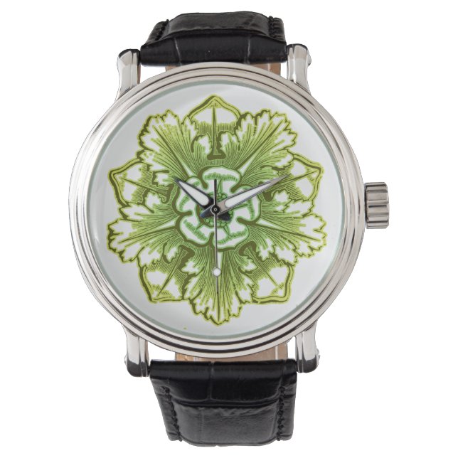 Peridot Green Antiek  Rosette Watch Horloge (Voorkant)