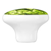 Peridot Green Gem Pattern Keramische Knop (Zijkant)