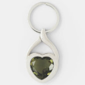 Peridot Heart Sleutelhanger (Voorkant)