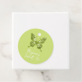 Peridot Kristal Groene Vlinder Augustus Geboortest Bedankjes Labels (In situ)