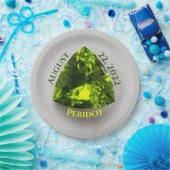 Peridot Trillion Papieren Bordje (Feest)