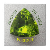 Peridot Trillion Tegeltje (Voorkant)