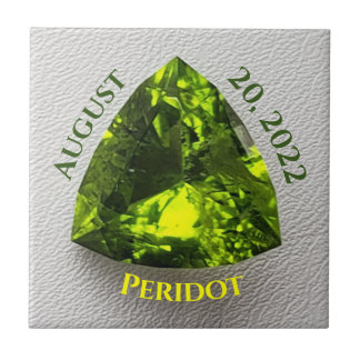 Peridot Trillion Tegeltje