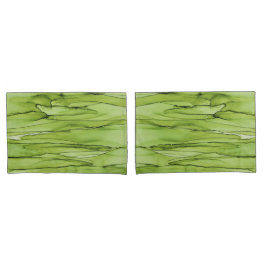 Peridotgroene Abstracte Kunst Kussensloop