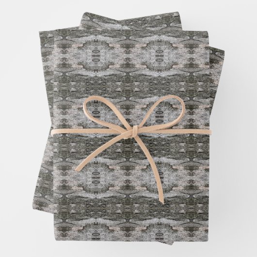 Peril Tree Bark Patterned Inpakpapier Vel (In situ)