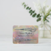 Perils Pearl Double Scissors Professional Visitekaartje (Staand voorkant)