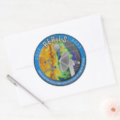 PERiLS-stickers Ronde Sticker (Envelop)