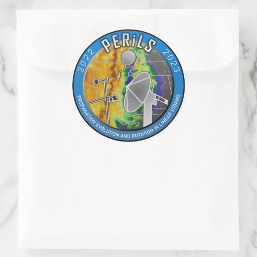 PERiLS-stickers Ronde Sticker (Tas)