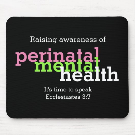 PERINATAAL Mental Health Awareness Muismat (Voorkant)