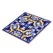 💙 perinekruid, blauw en geel Azulejos Tegeltje (Zijkant)