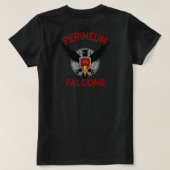 Perineum Falcons Quotes - Maakt u op te geven met  T-shirt (Design achterkant)
