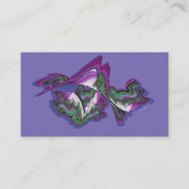 Perinkle Paarse blauw en groen Visitekaartje
