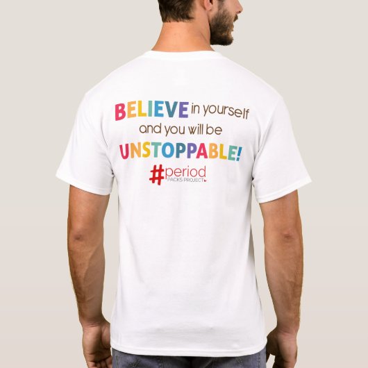 Period Packs Project T-shirt - LGBTQ Love (Achterkant)