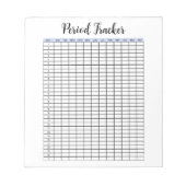 Period Tracker Notitieblok (Voorkant)