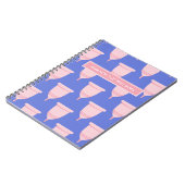 Periode/Menstruatiecyclus - Jouw naam/Monogram nie Notitieboek (Linkerzijde)