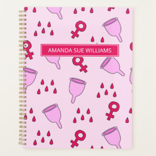 Periode/Menstruatiecyclus - Jouw naam/Monogram nie Planner