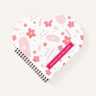 Periode/Menstruatiecyclus - Jouw naam/Monogram  Notitieboek