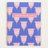 Periode/Menstruatiecyclus - Jouw naam/Monogram Planner (Voorkant)