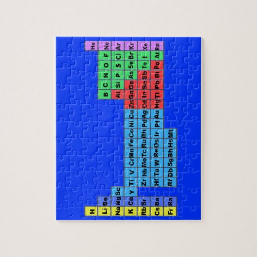 Periode Tabel Puzzle Legpuzzel (Verticaal)