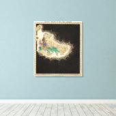 Periode van de eerste kruistocht 1100 AD Canvas Afdruk (Insitu (Houten vloer))
