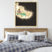 Periode van de eerste kruistocht 1100 AD Canvas Afdruk (Insitu (Slaapkamer))