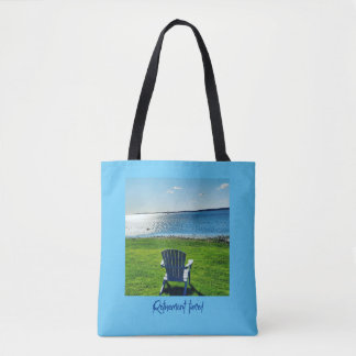 Periode van pensionering met stoel voor Adirondack Tote Bag