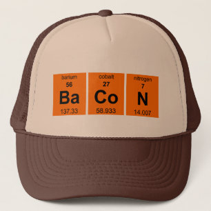 Periodic BaCoN $17.95 (11 kleuren) Pet van Trucker