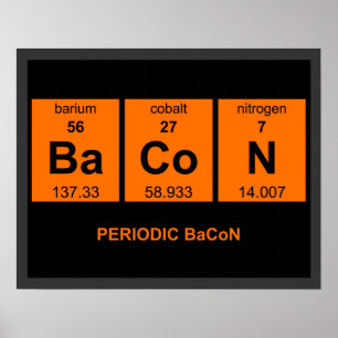 Periodic BaCoN Poster $18,95