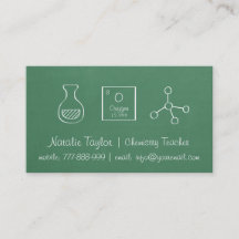 Periodic Chemistry Science Teacher Visitekaartjes
