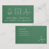 Periodic Chemistry Science Teacher Visitekaartjes (Voorkant / Achterkant)